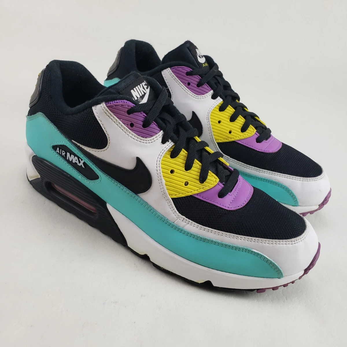 Nike air max 90 clearance essential black/white/violet men's shoe