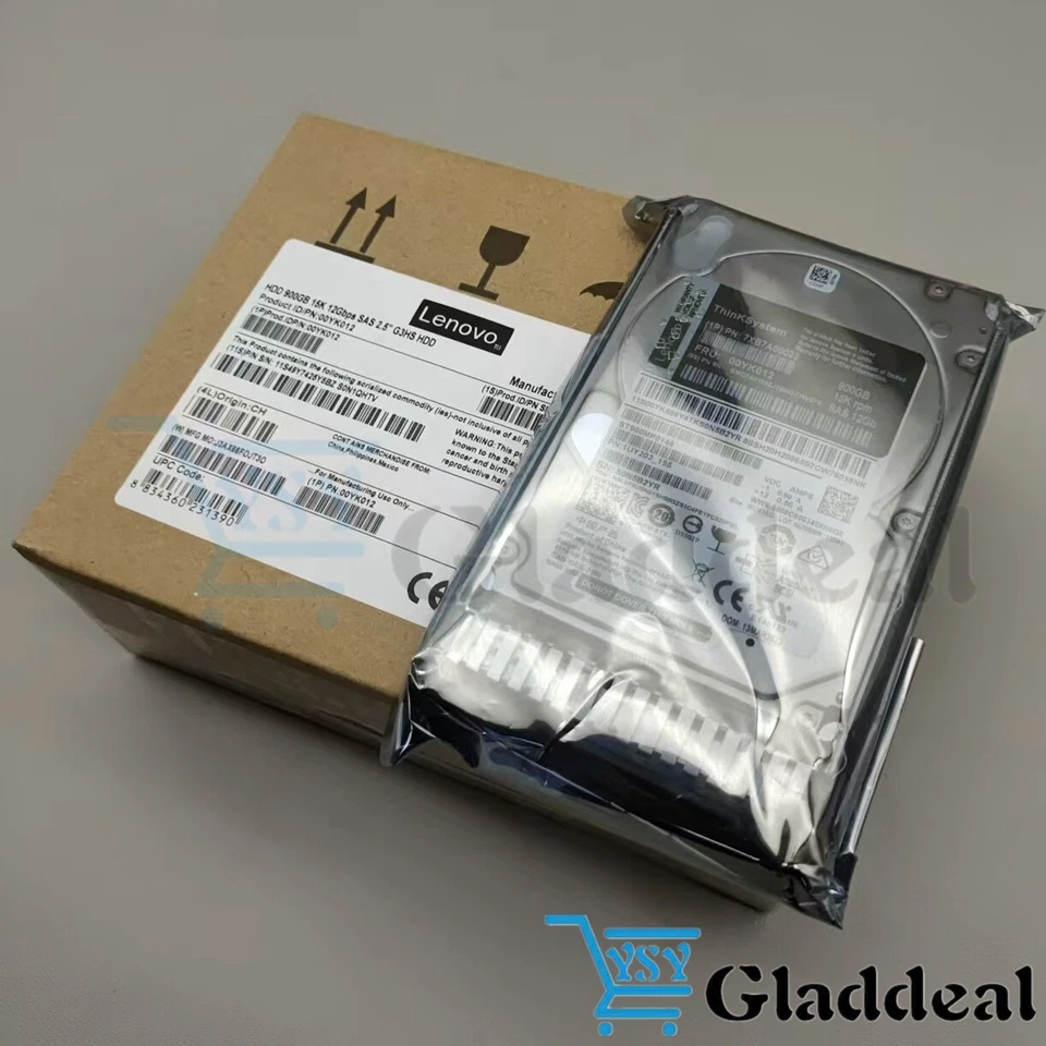 New Lenovo 00YK012 7XB7A00023 2.5 " 900GB 15K SAS 12G HDD HARD DRIVE - Image 3 of 4