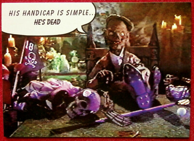 TALES FROM THE CRYPT - Card #050 - HIS HANDICAP IS SIMPLE, HE'S DEAD, CARDZ 1993