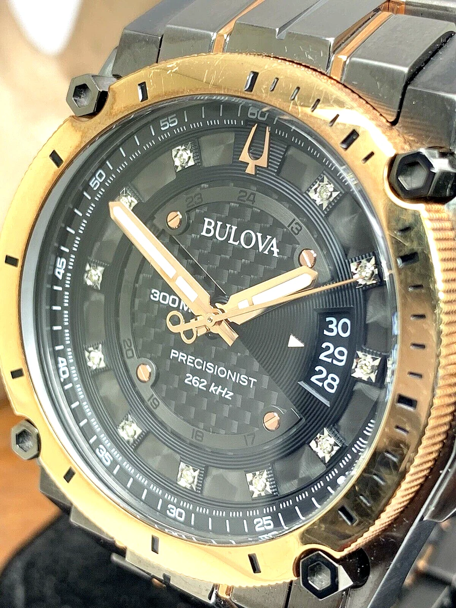 Bulova precisionist men's watch 98d149 cheap