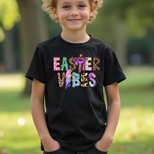 Family Easter Vibes Happy Easter T-Shirt Tee Holiday Party Matching Outfit #ED - Picture 9 of 24