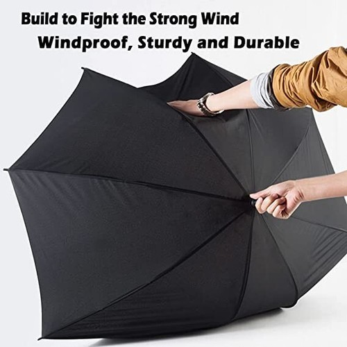 Golf Umbrella Extra Large Oversize 80 Inch Windproof Stick Umbrella Double Cano - Picture 7 of 7