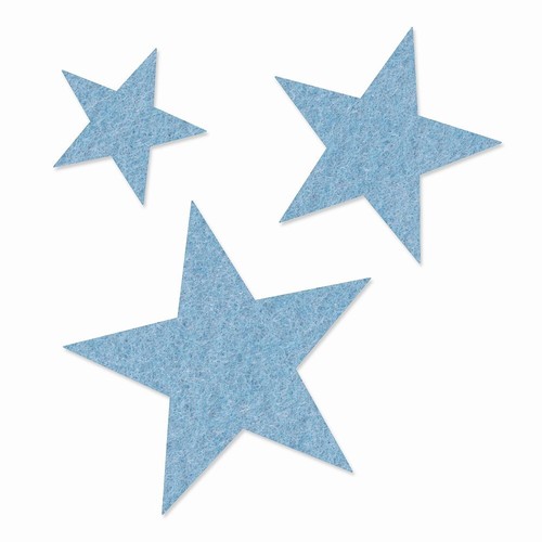 FILZ Sterne 10er Set 4-6-8 cm Weihnachtsdeko viele Farben - Bild 9 von 54