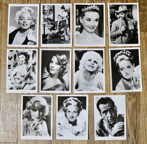 Hollywood stars studio promo printed signature photographs 11 Fotochrome-X