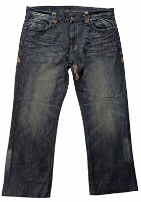 Identic Vintage Denim Y2K Jeans Size 40/32(Fits 40/30)|German Brand |Wide Leg
