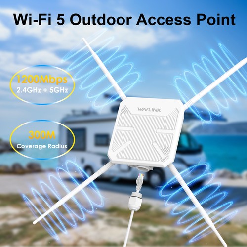 AERIAL HD8S AC1200 WiFi 5 Outdoor WiFi Extender Dual Band Access Point - Picture 5 of 13