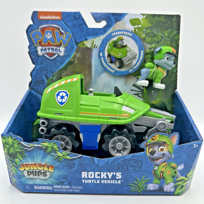 PAW Patrol Rocky Jungle Pups Turtle Vehicle Fahrzeug Und Figur NEU/OVP Dschungel
