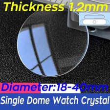 1.2mm Single Dome Mineral Watch Crystal 18mm to 40mm Round Watch Glass Lens Tool