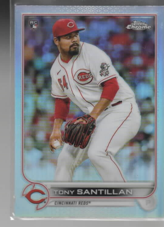 2022 Topps Chrome #193 Tony Santillan Refractor RC