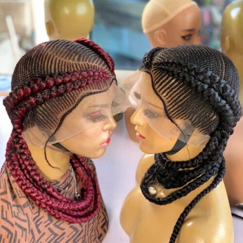 Braided Wig For Women, braided Hair, Full Lace Wig, Cornrow Braided Wig - Picture 1 of 2
