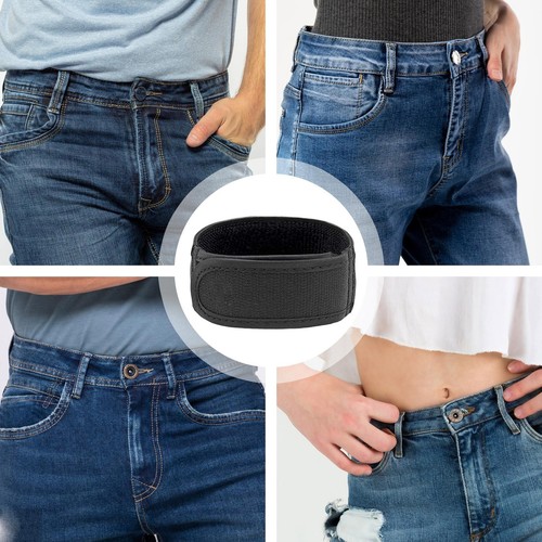 No Buckle Belts For Men Women Elastic Side Adjustable Waist Belt Button-Free - Picture 12 of 14