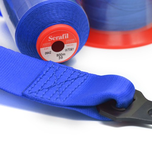 Correa de seguridad de nailon azul cinturón de seguridad con correas de poliéster cinturón de seguridad para automóvil 3,6M - Imagen 6 de 12