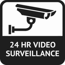 5 x 5 Video Surveillance Magnet Sign Vinyl Magnetic Door Signs Security Magnets