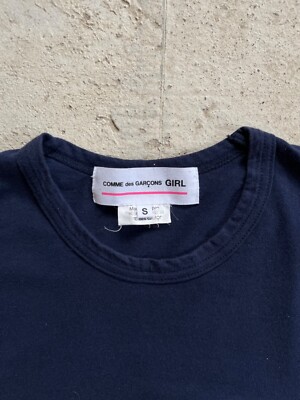 Comme Des Garcons Girl Cute Dark Navy Bow T-Shirt Made In Japan | eBay