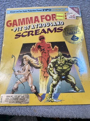 Infocom 1988 IBM PC Game Gamma Force Pit Of A Thousand Screams Brand New