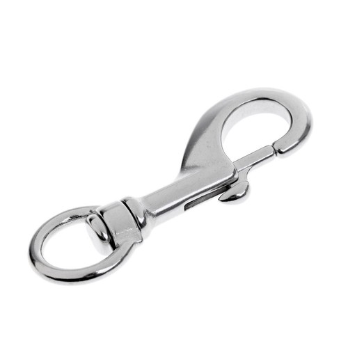 Marine Stainless Steel Swivel Keychain Dog Chain Clip eBay