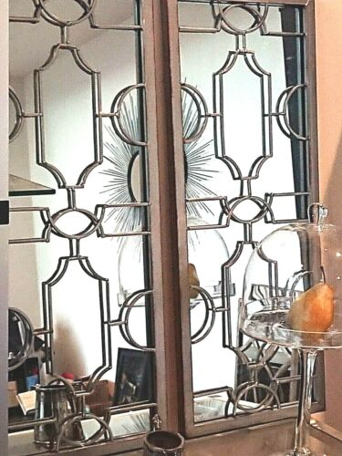 PAIR set HAMPTON or french provincial style antique silver wall MIRROR NEW - Picture 5 of 6