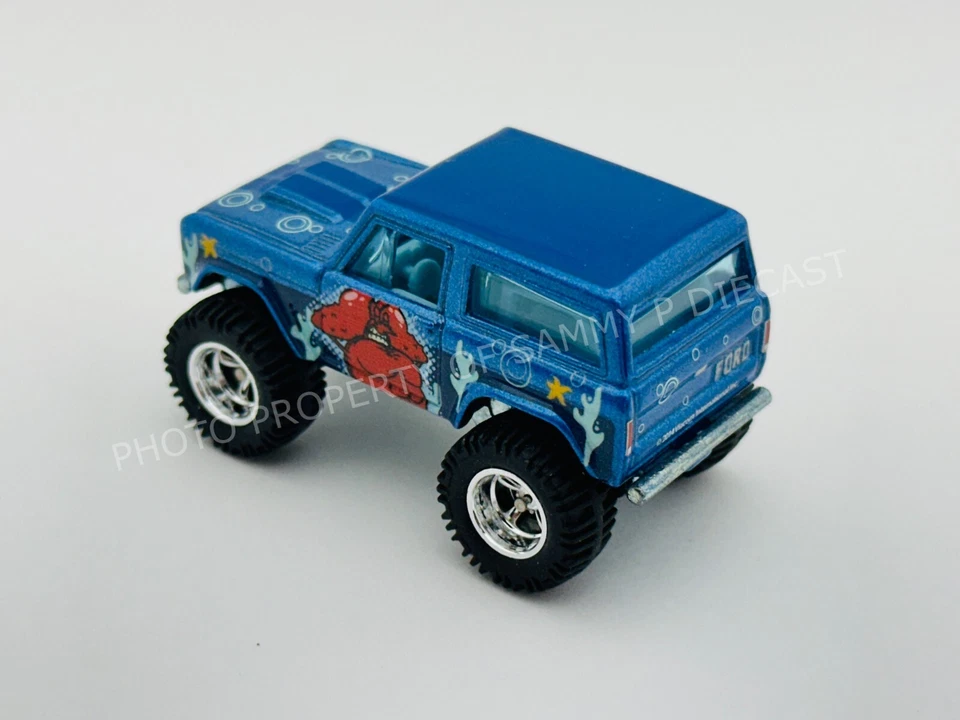 Hot Wheels 67 FORD BRONCO Premium Real Riders Spongebob Nickelodeon Very Nice !! - Image 2 of 3