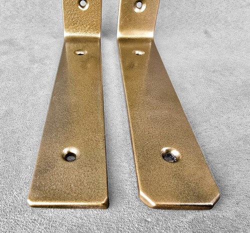 Industrial Handmade Shelf Brackets Heavy Duty PAIR Steel Rustic Scaffold Board - Picture 30 of 63