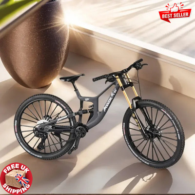 Maßstab 1:8 Alu Mountainbike Modell realistische Schaltung Fahrrad Spielzeug vorne hinten Dämpfer