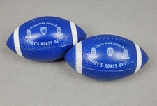 2 Duke Blue Devils Promotional Advertisment Arby's Roast Beef Mini Football 1970