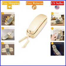 TRIMLINE 210 Beige Corded Landline Phone with Big Lighted Buttons, Speed Dial...
