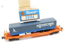 353N - Roco N 25154 - Taschenwagen mit Auflieger Novatrans SNCB - top in OVP