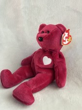 Ty Valentina The Red Bear Beanie Baby Retired 1998 with Tag Mint Condition Rare