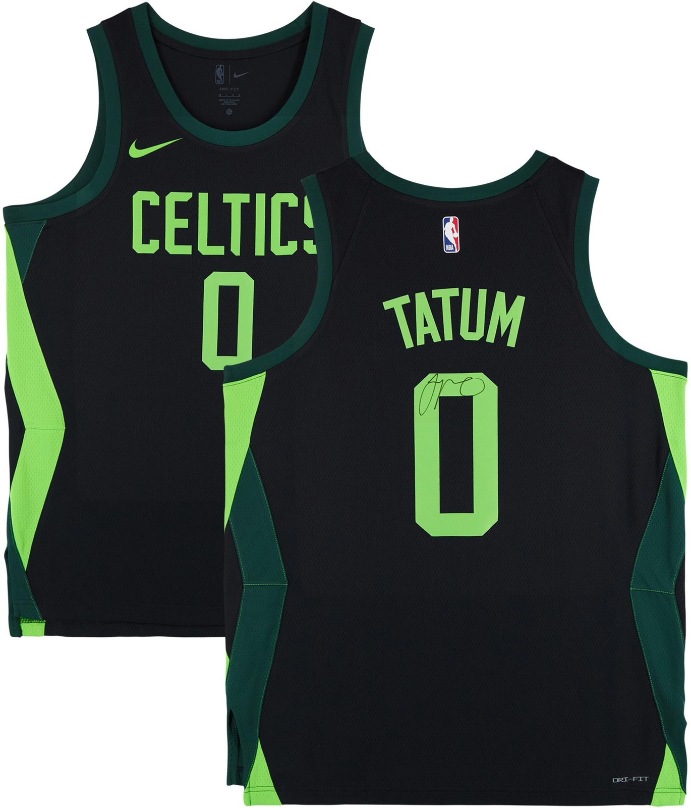 Jayson Tatum Autographed Signed Boston Celtics Nike Black 2024-25 City Swingman Jersey 