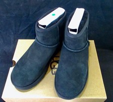 AUTH. BRAND NEW UGG W-CLASSIC MINI II W-1016222 BLACK WOMAN  S BOOTS-SZ 6 IN BOX