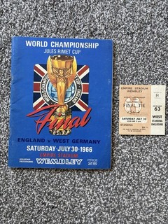 Football World Cup 1966 Original Final Ticket/Programme England v West Germany