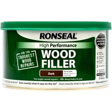 Ronseal High Performance Wood Filler 550g Dark Fast Drying 2 Part Epoxy