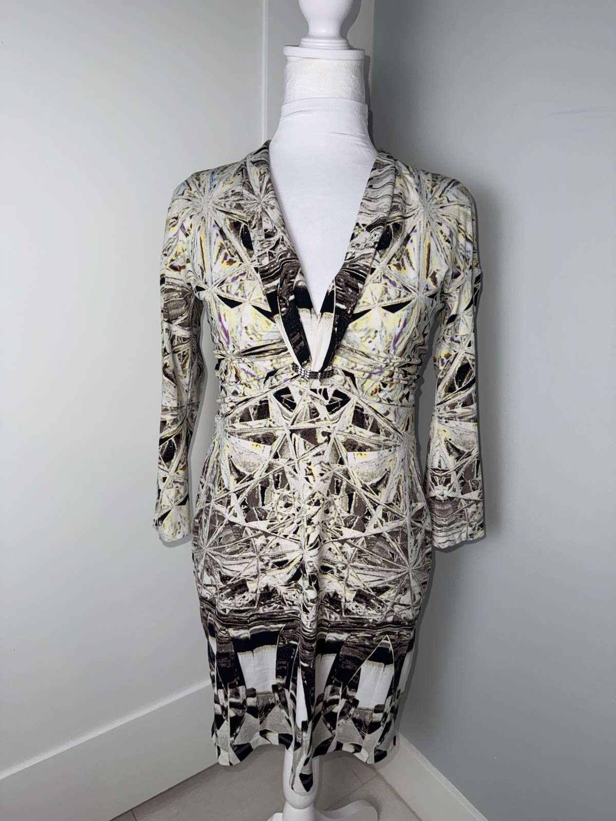 Roberto Cavalli Geometric Python Print Mini Dress… - image 2
