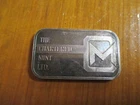 Vintage The Chartered Mint Commercial .999 One Ounce Silver Art Bar