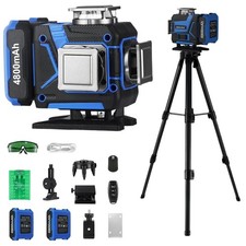 Laser Level with Tripod 360 Self-Leveling Green Lines 16, Outdoor Receiver, ...