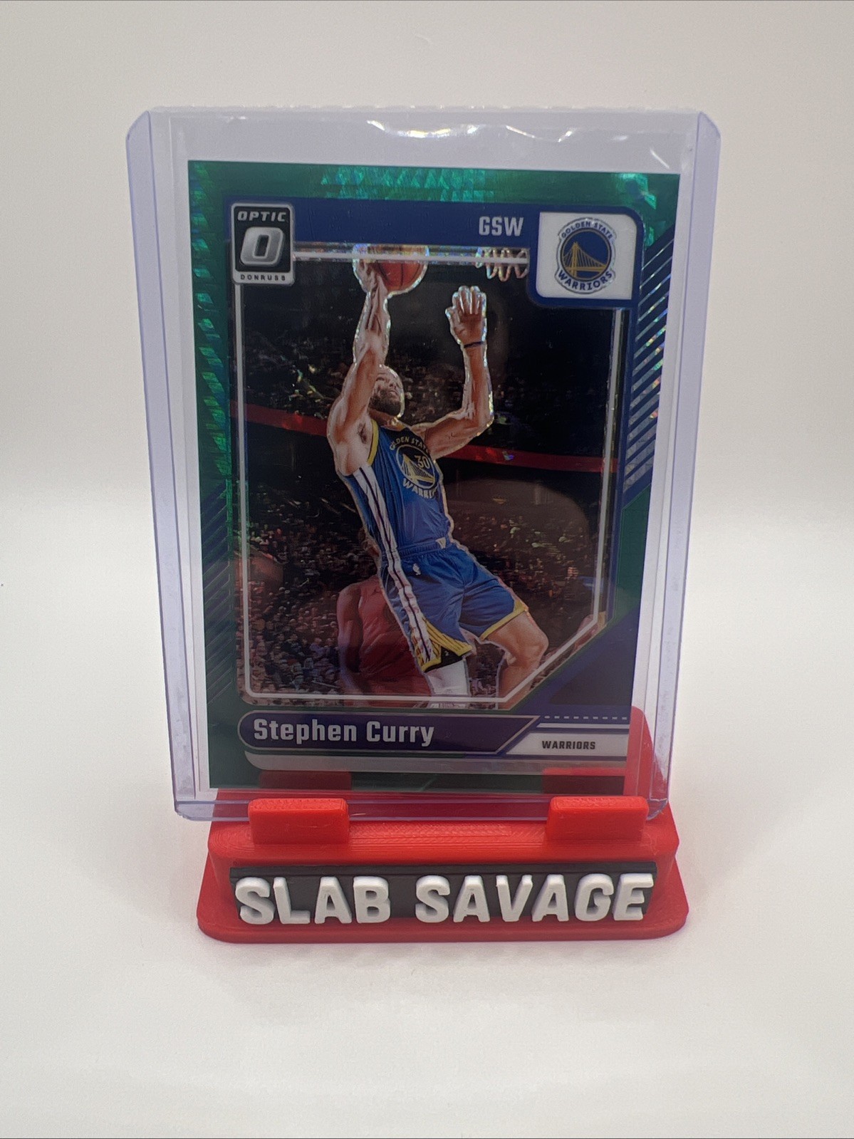 2024-25 Panini Donruss Optic Stephen Curry Green Hyper /249 No. 155