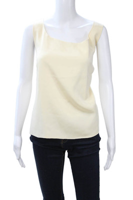 Lafayette 148 New York Womens Basic Tank Beige Sleeveless Plus Size 18
