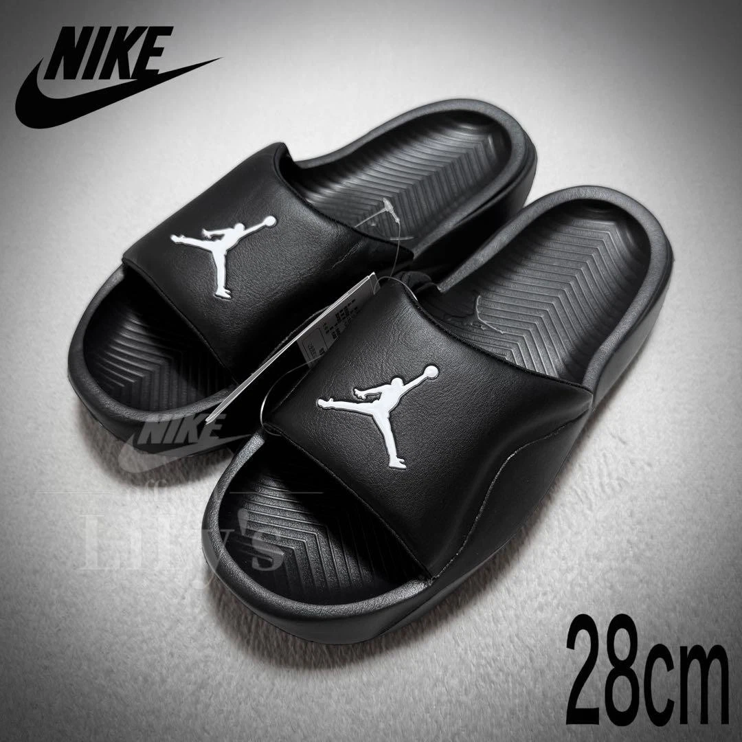 Sandali Jordan nero bianco uomo US9 schiuma resistente senza scatola usati