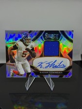 2025 Panini Select Prizm Kayvon Thibodeaux Giants Patch Auto /249