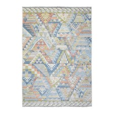 6'1"x8'8" Colorful Hand Knotted Anatolian Village Inspired Wool Rug R72795