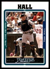 Toby Hall 2005 Topps #264 Devil Rays MLB READ FREE SHIPPING AutographDen