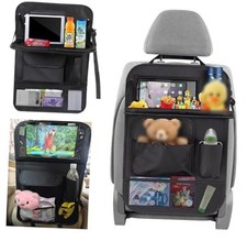 Car Back Seat Organizer with Table Tray, Seat Back Car Organizer with Storage