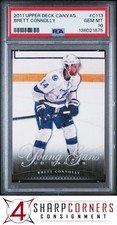 2011 UPPER DECK CANVAS #C113 BRETT CONNOLLY RC YOUNG GUNS POP 2 PSA 10