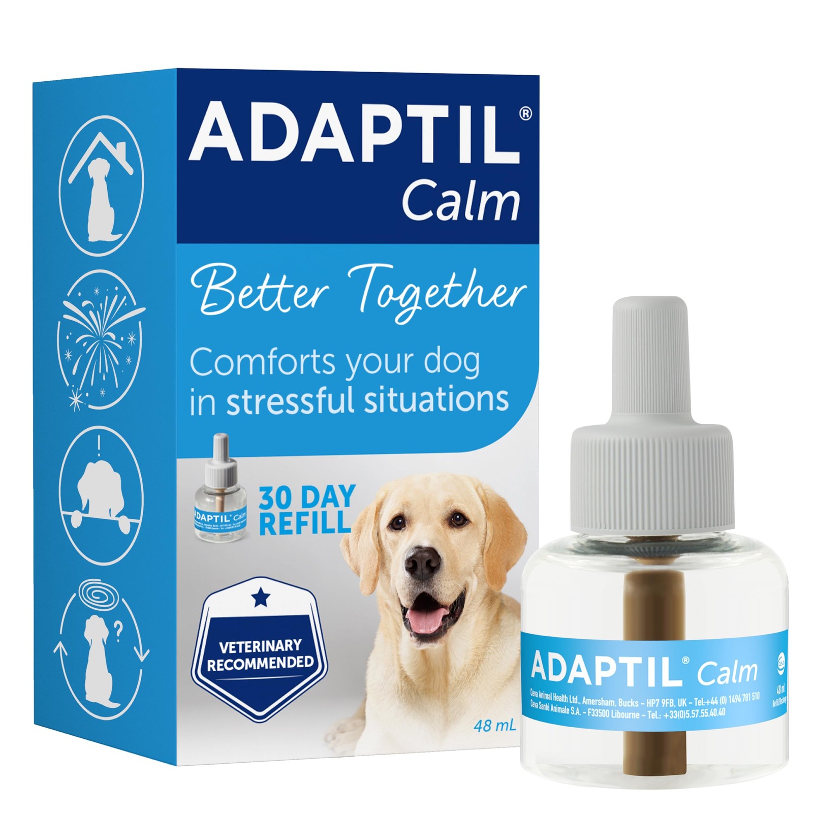 ADAPTIL Calm Home Diffuser with 30 Day 48ml Refill - Dog Calming Remedy