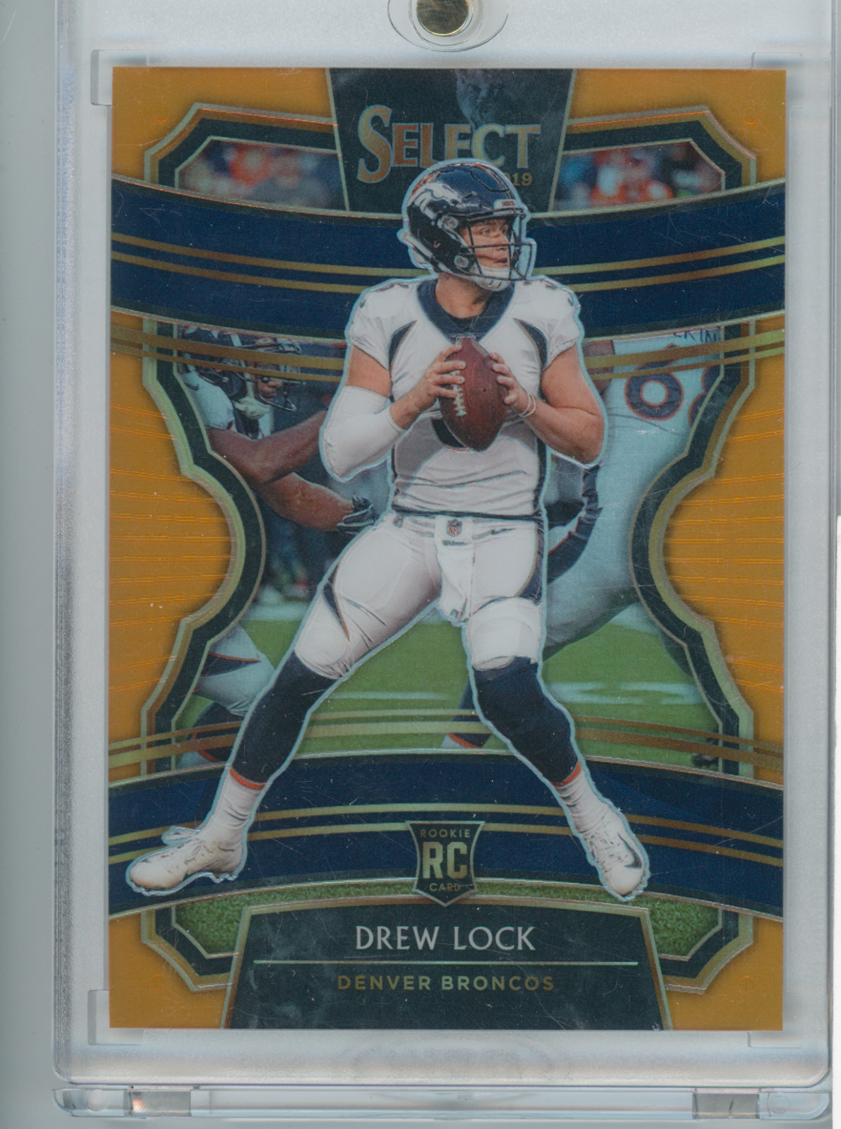 2019 Panini Select Concourse Orange Prizm 08/49 Drew Lock #21 Rookie RC