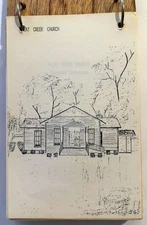 Flat Creek Baptist Church Vintage Handmade Country Community Cookbook Georgia