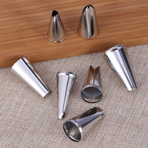 7 PCS Stainless Piping Mouth Stainless-steel Nozzle Set Tips - Picture 7 of 11