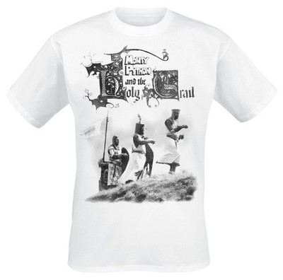 Monty Python T-Shirt Herren Holy Grail Knight Riders weiß Fan-Merch, Filme