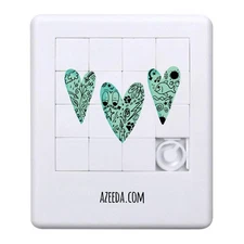 'Doodle Hearts' Sliding Puzzle (PZ00036904)