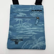 Dakine Honolua Surf Co Hawaiian Print Crossbody Bag Blue Travel Sling Pouch